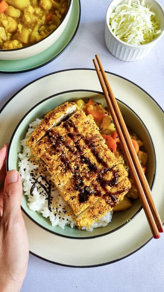 Tonkatsu karê vegano