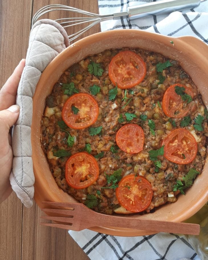Torta aberta de sardinha