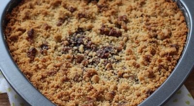 Torta crocante de geleia