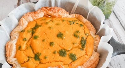 Torta de abóbora com gorgonzola