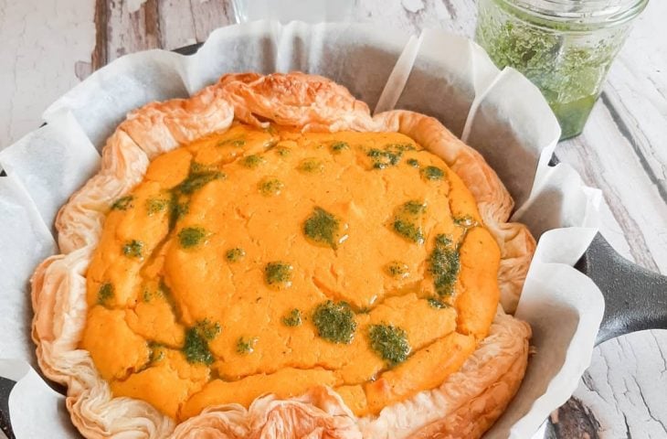 Torta de abóbora com gorgonzola