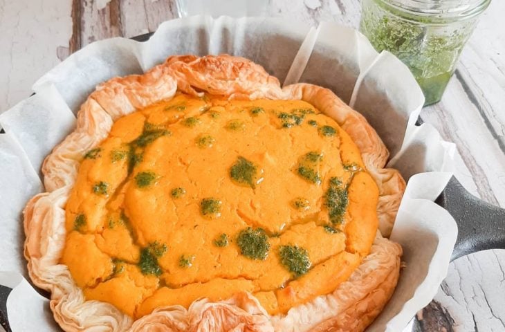 Torta de abóbora com gorgonzola