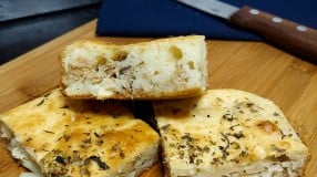 Torta de atum com palmito