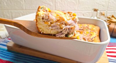 Torta de atum de liquidificador