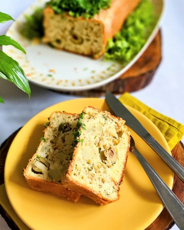 Torta de bacalhau de liquidificador