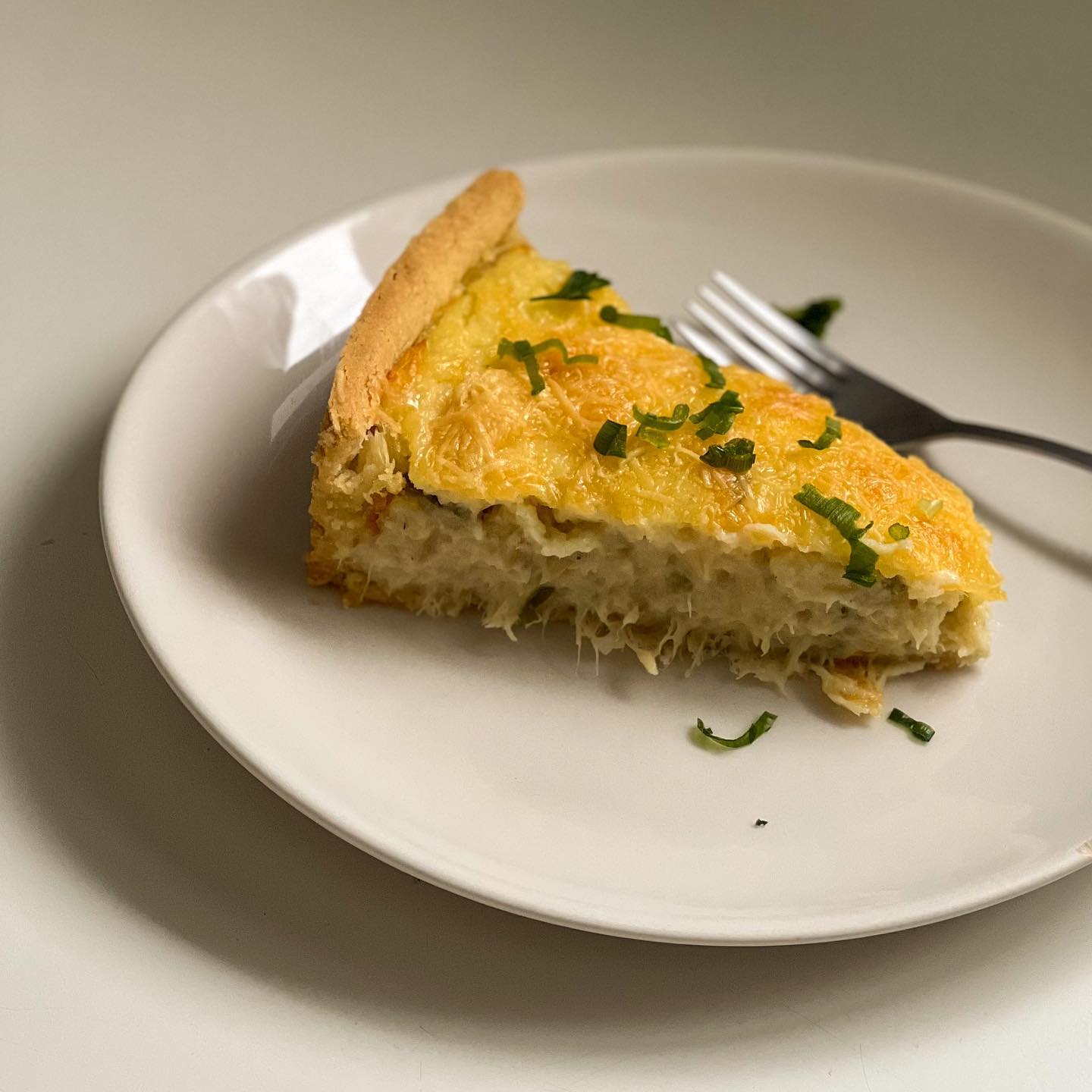 Torta de bacalhau e palmito