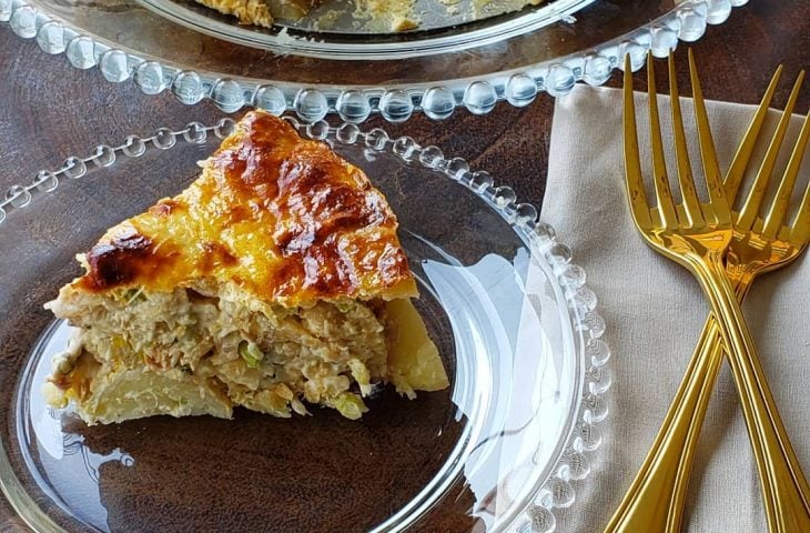 Torta de bacalhau sem massa