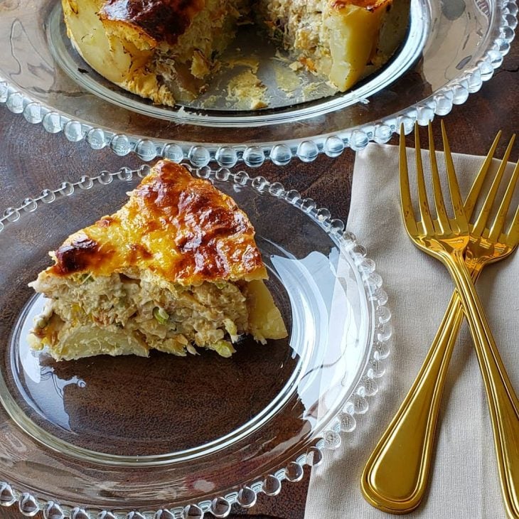 Torta de bacalhau sem massa