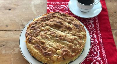 Torta de banana cremosa