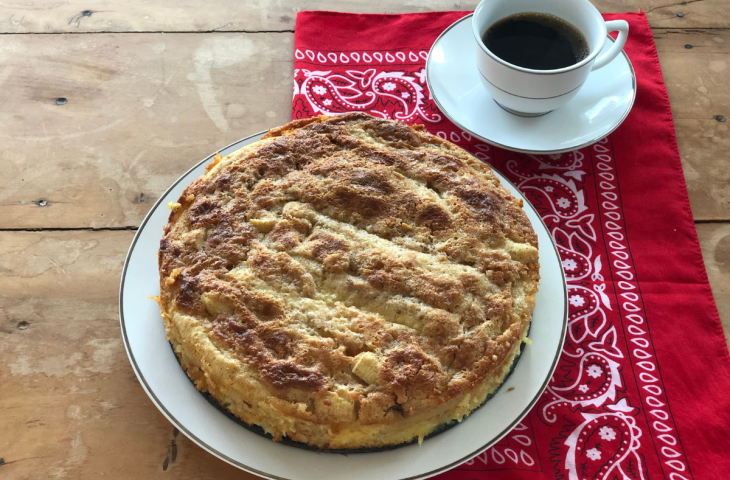 Torta de banana cremosa