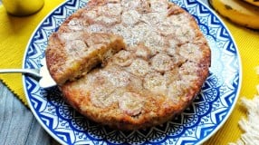 Torta de banana e aveia fácil