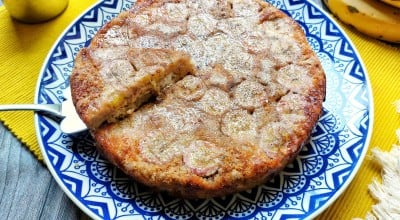 Torta de banana e aveia fácil