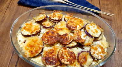 Torta de batata-doce cremosa