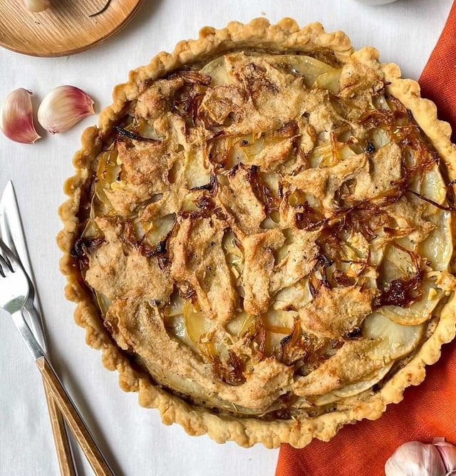 Torta de batata vegana