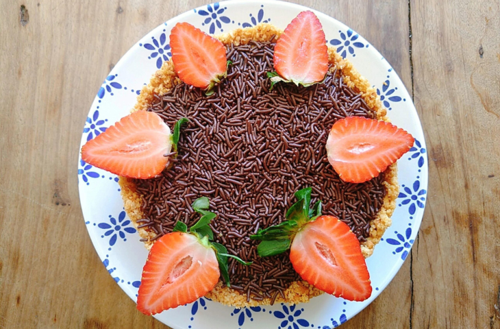 Torta de brigadeiro simples