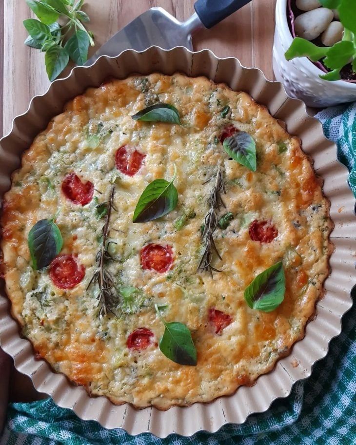 Torta de brócolis