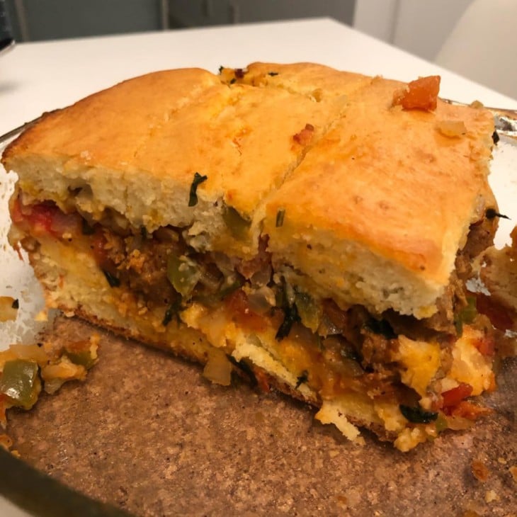 Torta de cachorro-quente vegetariana