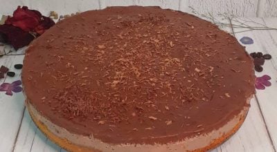 Torta de café com chocolate