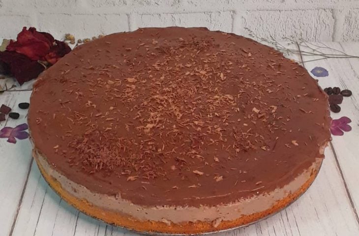 Torta de café com chocolate