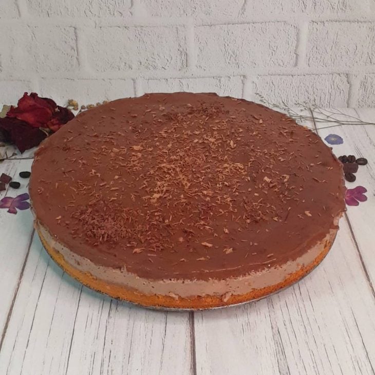 Torta de café com chocolate