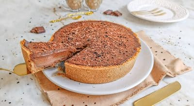 Torta de café com chocolate