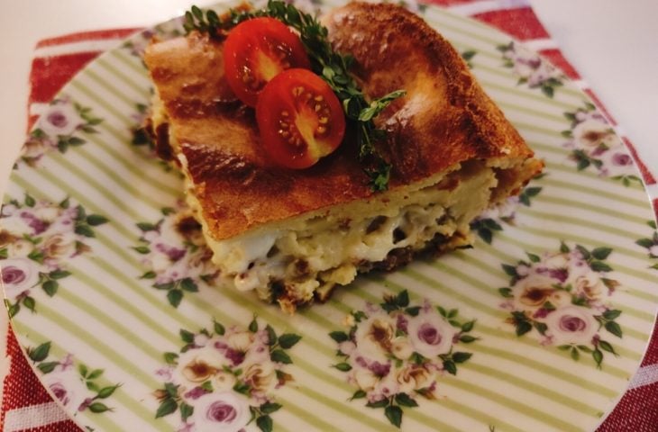 Torta de carne desfiada fácil