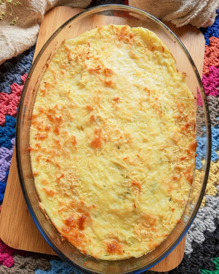 Torta de carne moída com batata