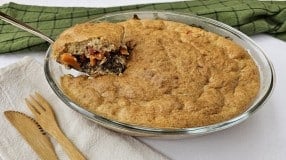 Torta de carne moída low carb