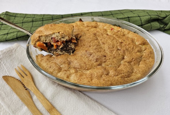 Torta de carne moída low carb