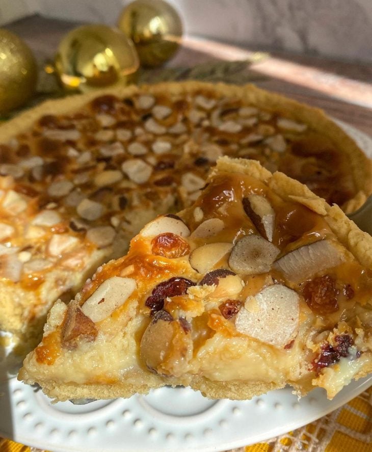 Torta de castanhas e frutas secas