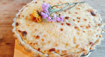 Torta de cebola cremosa