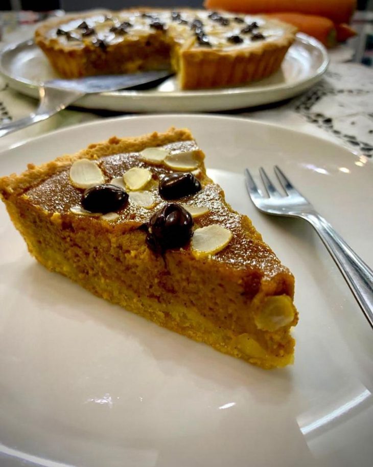 Torta de cenoura com especiarias