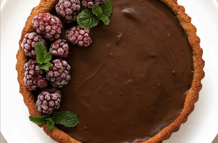 Torta de chocolate amargo