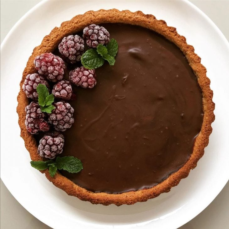 Torta de chocolate amargo