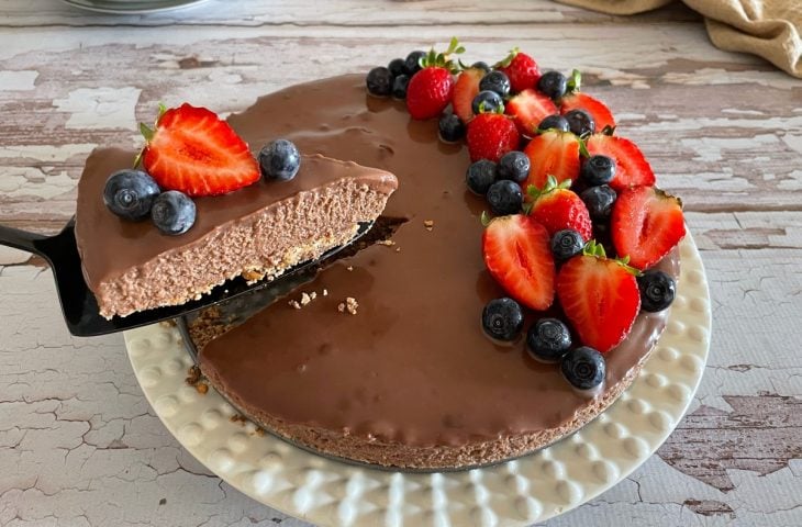 Torta de chocolate cremosa