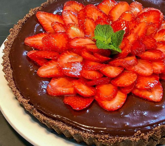 Torta de chocolate funcional