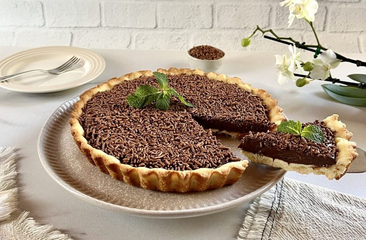 Torta de chocolate simples