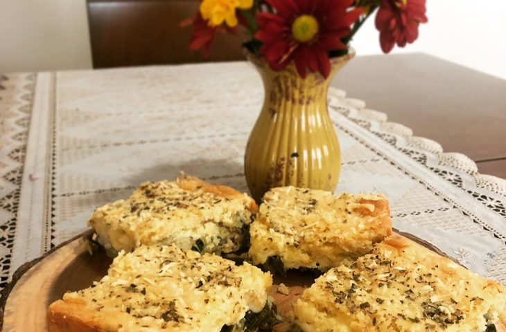 Torta de escarola sem gluten