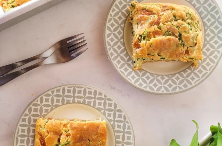 Torta de espinafre de liquidificador