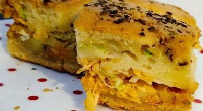 Torta de frango com abobrinha