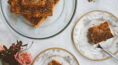 Torta de frango com farinha de grão-de-bico