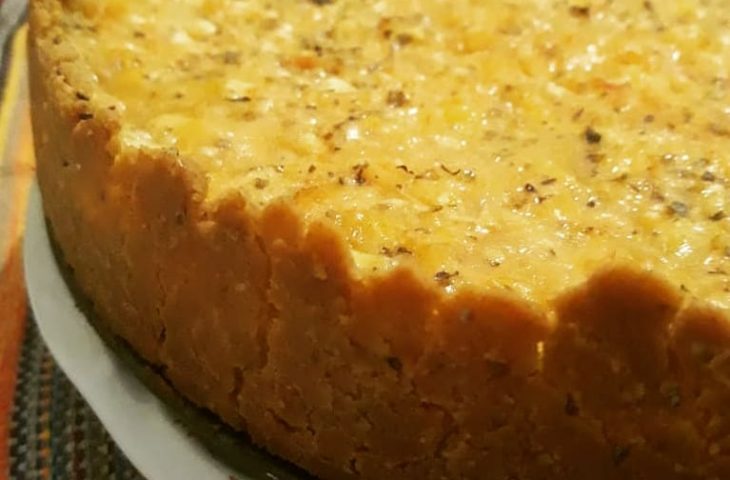 Torta de frango com palmito sem glúten