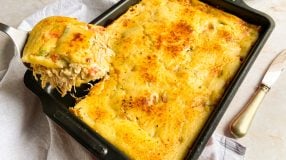 Torta de frango de liquidificador com requeijão