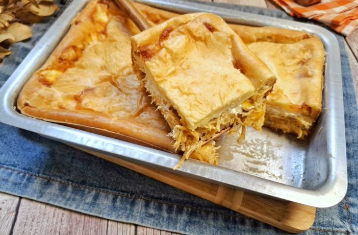 Torta de frango de liquidificador da vovó