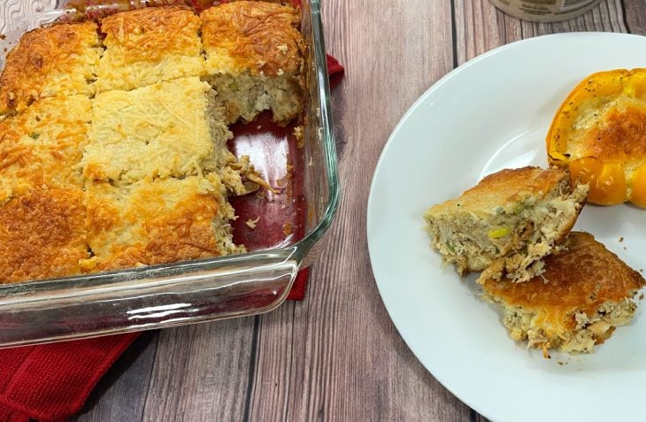 Torta de frango fit de liquidificador