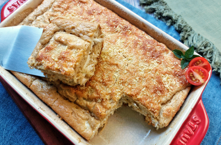Torta de frango fit de liquidificador