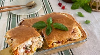 Torta de frango na air fryer