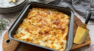 Torta de legumes cremosa simples