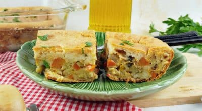 Torta de legumes de liquidificador