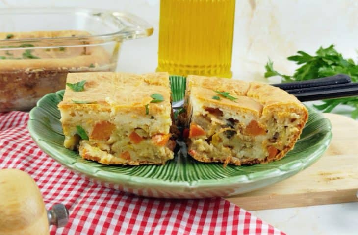Torta de legumes de liquidificador
